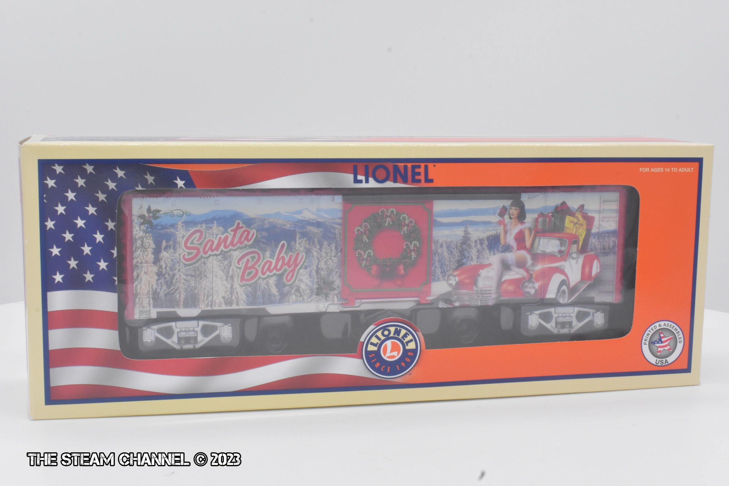 O Gauge Lionel Christmas Pinup Boxcar | TrainWorld Exclusive
